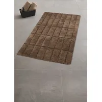 KLEINE WOLKE Badteppich Tiles Braun 70 x 120 cm