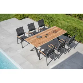 Niehoff Solid Gartentisch 220 x 95 x 76 cm Anthrazit