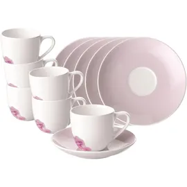 Villeroy & Boch Espressotasse mit Untertasse 0,07 l Rosa 6 St.