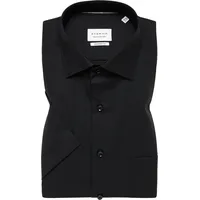 Eterna Kurzarmhemd Schwarz 41