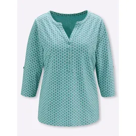 Classic Basics Shirt ozean-bedruckt 42