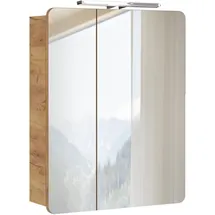 Lomadox 60 cm wotan eiche mit led