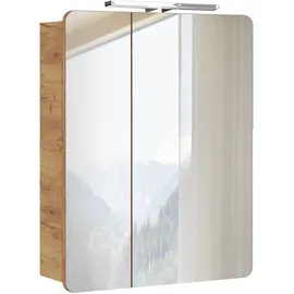 Lomadox 60 cm wotan eiche mit led