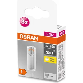 Osram LED Lampe 4058075450011 1,8 W G4 warmweiß 3 St.