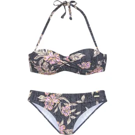 SUNSEEKER Bandeau-Bikini Damen Schwarz 38 Cup C