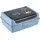 KEEEPER carla Handliche Box für Essen, 1 l, Midi, 17 x 13 x 7 cm, Brotdose/Lunchbox, Design: Space Cosmos, Blau (Nordic Blue)