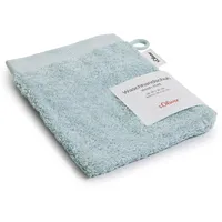 S.Oliver Waschhandschuh 16 x 21 cm Baumwolle Blau Hellblau