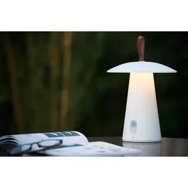 LUCIDE Tischlampe Aluminium Ø 19,7 cm 1x2W dimmbar IP54 weiß