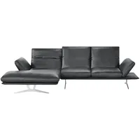 KOINOR Ecksofa Echtleder Francis ¦ schwarz ¦ Maße (cm): B: 284 H: 93 T: 159.0
