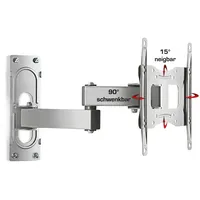 MID.YOU TV-Wandhalter FS 3 ca. 22x28 cm Silber