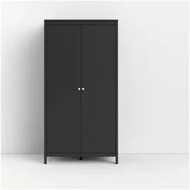Home Affaire Drehtürenschrank Madrid 102,1 x 199 x 58,4 cm Schwarz