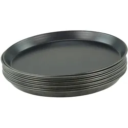 GVK ECO 10 Stück Pizzablech rund aus Blaublech Ø32 cm schwere Profiqualität