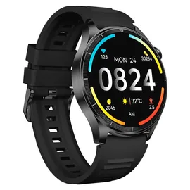Bea-fon Watch 301 BT 46,3 mm Metallgehäuse Schwarz Sportarmband Schwarz M