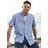 H.I.S. Kurzarmhemd Blau 4XL