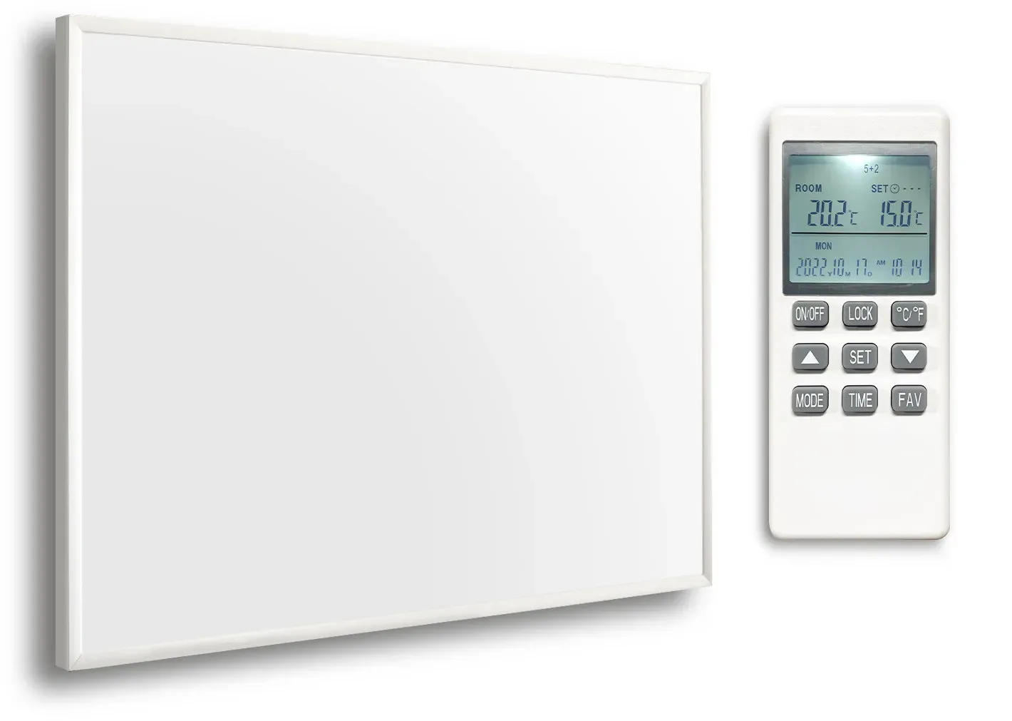 Infrarotheizung Wandmontage mit Thermostat & WIFI 580W