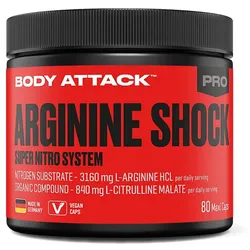 Body Attack - Arginine Shock - 80 Kapseln