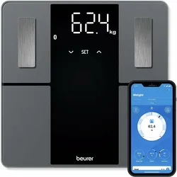 BF500 Super Black Edition Elektronische Personenwaage bis 180 kg (Versandkostenfrei)