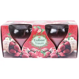 HS Candle Duftkerze Creation Kerzen 2er Pack Erdbeer Traum
