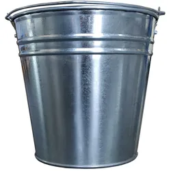 Baueimer verzinkt 12L Wasser- Garten- Zink- Abfall- Futtereimer J5320 BRADAS 3453