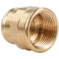 Viega Muffe 266363 Rp 1 x 1/2 Rotguss