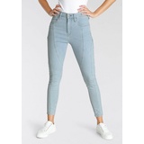 Levis Levi's® Skinny-fit-Jeans »720 ZIP FRONT«, Biker- Look, blau