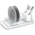 Zeller Geschirrabtropfständer 44 x 24 x 13 cm Farbe Weiß