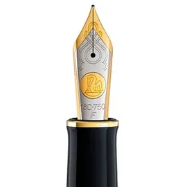 Pelikan Souverän M1000 Kolbenfüller schwarz/grün/gold F (fein)