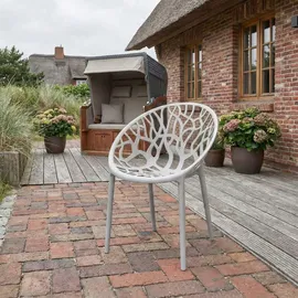 CLP Gartenstuhl Hope Sessel 59 x 59 x 80 cm grau 2 St.
