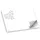 itenga Platzset Schön DASS du da bist Papier I DIN A3 (59,4cm x 42cm) 50 Blatt I ideal als Gedeckunterlage bei Geburtstagen, Grillpartys, Gartenpartys oder Mottopartys (Weiss)