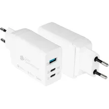 Good Connections GC USB-Schnellladegerät 65W mit GaN-Technologie, 2xUSB-C+1xUSB-A, PD 3.0, QC 3.0