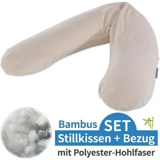 Stillkissen "Das Original" mit Polyesterhohlfaser-Füllung inkl. Bezug 190 cm Farbe: 167 Kieselgrau