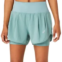 Asics Damen Shorts Road 2-N-1 3.5IN SHORT, celadon XS