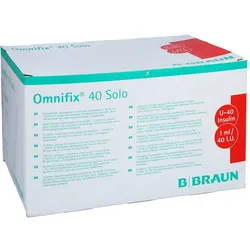 Omnifix Solo 40 Insulin EinmalSpritzen