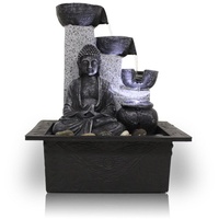 KIOM Zimmerbrunnen Tischbrunnen Dekobrunnen FoBuddha Pot mit LED 10782