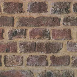 A.S. Création Steintapete Elements Tapete in Backstein Optik Vliestapete braun rot beige 10,05 m x 0,53 m - Braun/Rot/Beige