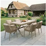CARO-Möbel ISOLA Set 6-tlg. Beige