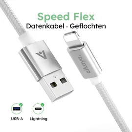 Alkaya USB-A auf Lightning 1 m Weiß