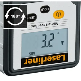 LASERLINER Digitale Wasserwaage MasterLevel Box Schwarz/Grau 0,06 m