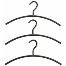Hofmann Living And More Kleiderbügel, schwarz, B:42cm H:18cm, Metall, HOFMANN LIVING AND MORE, Kleiderbügel, Kleiderbügel
