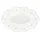 Papstar 500 Mokkadeckchen oval 18 cm x 13 cm weiss