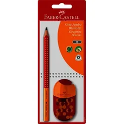 Bleistiftset Jumbo Grip Two Tone, Strichstärke B, inklusive Doppelspitzdose, auf Blisterkarte