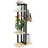 Relaxdays Blumenregal Metall 93 x 42,5 x 22,5 cm Holzoptik