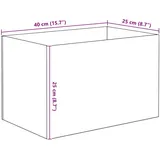 vidaXL Aquarium 25 l mit Speicher Transparent/Weiß