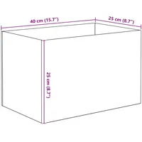 vidaXL Aquarium 25 l mit Speicher Transparent/Weiß