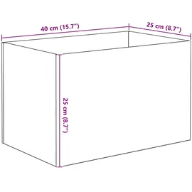 vidaXL Aquarium 25 l mit Speicher Transparent/Weiß