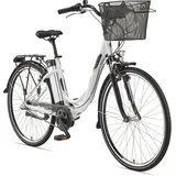 Beliani Multitalent RC865 2022 28 Zoll RH 49 cm Damen weiß inkl. Fahrradkorb