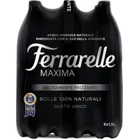 FERRARELLE Maxima Wasserkühler Mineralglas Decisamente Frizzante, 6 x 1.5 L