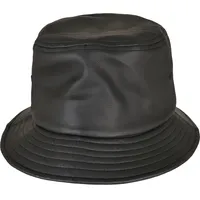 Flexfit Imitation Leather Bucket Hat schwarz ONE SIZE