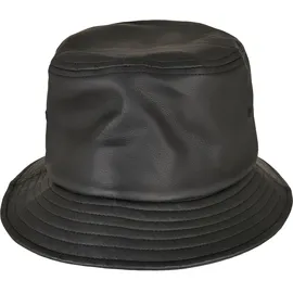 Flexfit Imitation Leather Bucket Hat schwarz ONE SIZE