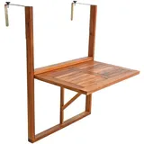 Estexo Balkontisch Hängetisch Balkonhängetisch Klappbar Klapptisch Balkon Tisch Holz